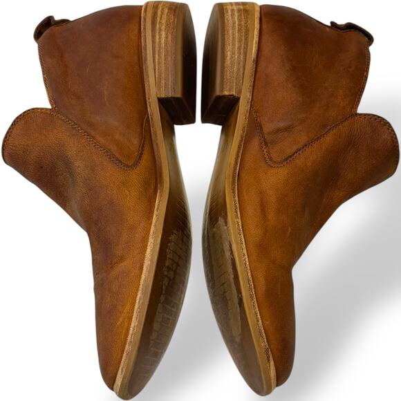 UGG Chestnut Suede Leather Glee Zipper Fringe Tassel Ankle Booties 9.5 - Picture 11 of 13